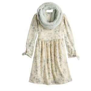 Ally B. 2 Piece Dress & Scarf Set | Size 14